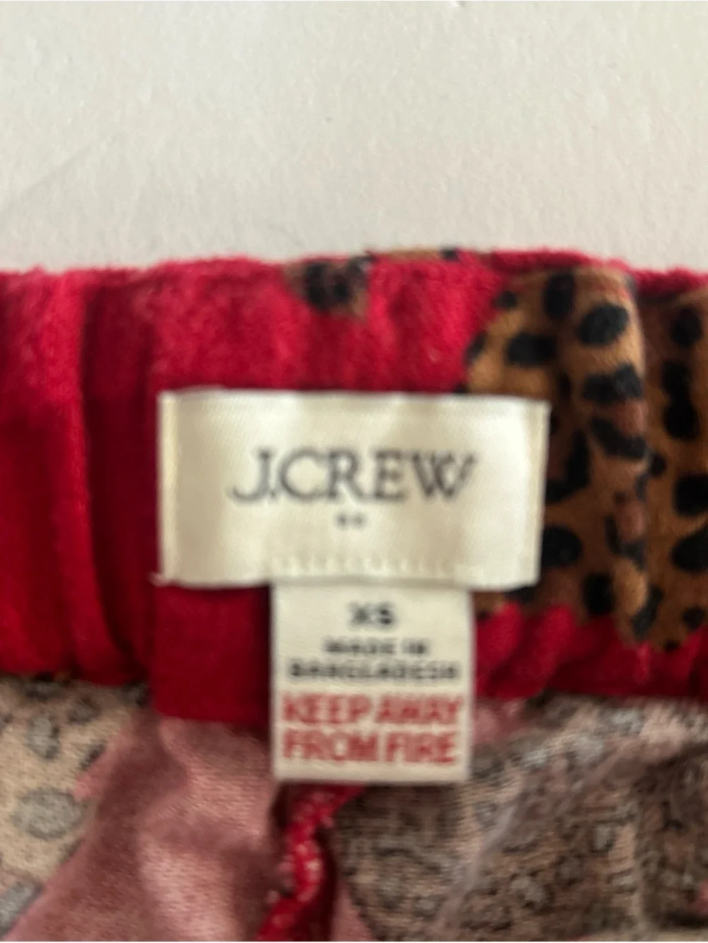 J. Crew bright red